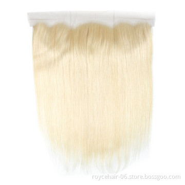 High Grade Virgin Human Hair Honey Blonde Color 613# 13*4 Lace Frontal With Baby Hair